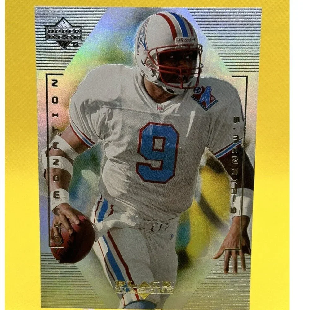 1999 Black Diamond Diamonation Tennessee Titans Football Card #D16 Steve McNair